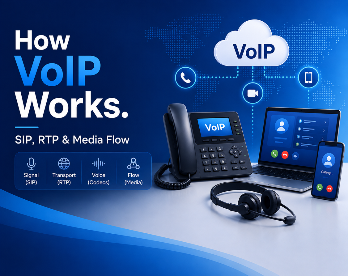 How VoIP Works: SIP, RTP & Media Flow